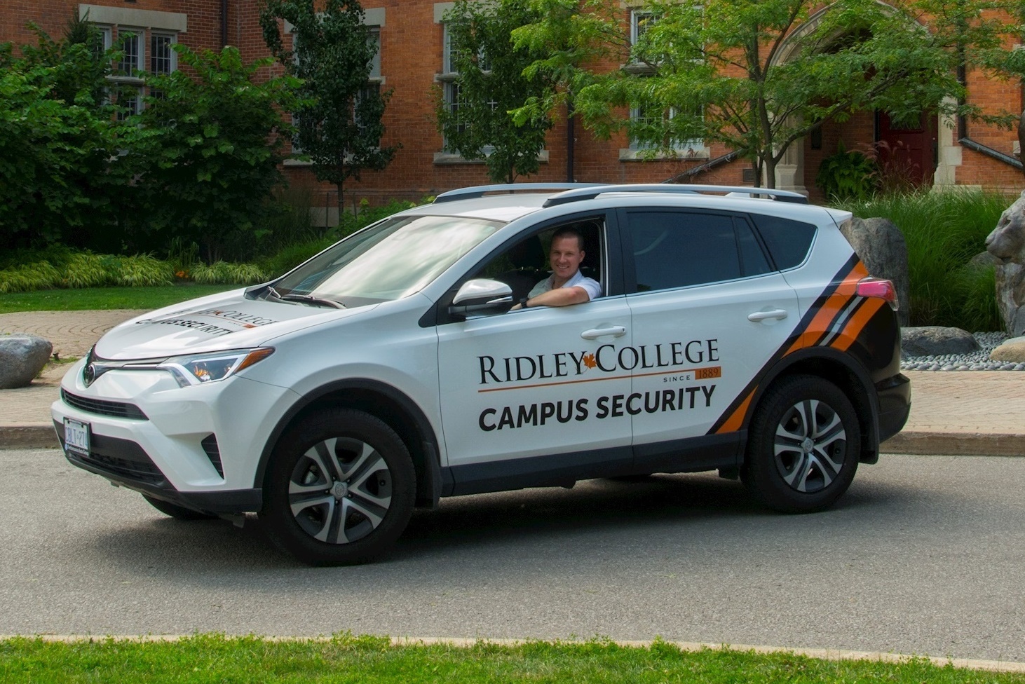 Photo of campus security car