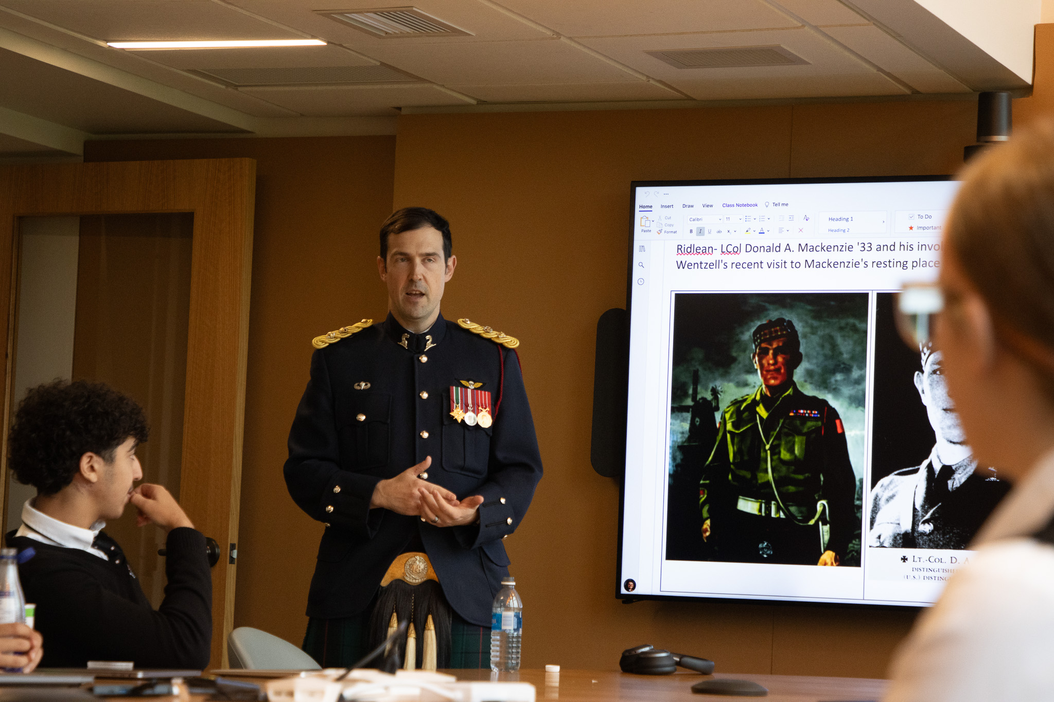 “We Will Remember Him”: Ridley Students Learn the Story of LCol Donald Mackenzie ’33 